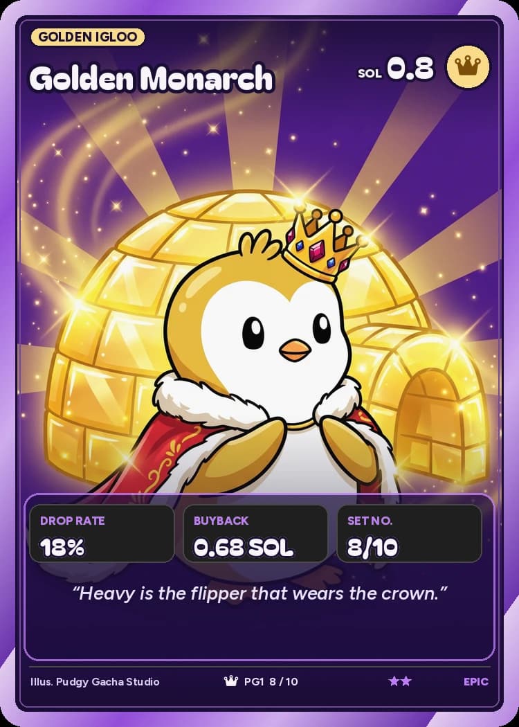 Golden Monarch card