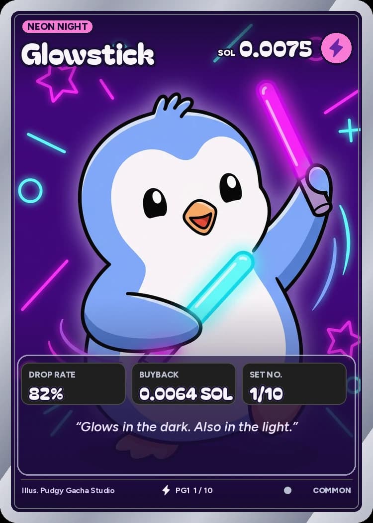 Glowstick card