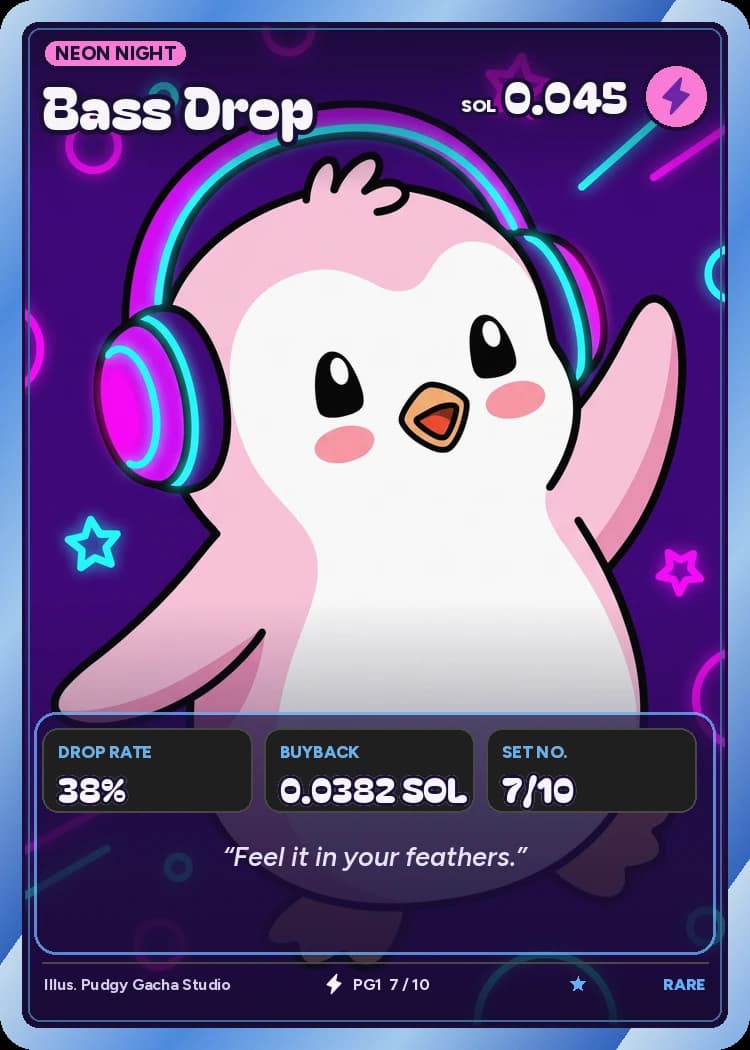 Bass Drop card